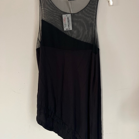 NWT Free People - Medium -Black/Sheer Top - Picture 6 of 8
